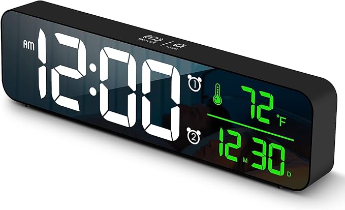Hournor Digital Clock for Bedroom, Digital Wall Clock for Living Room Decor by HournorDigitalClock