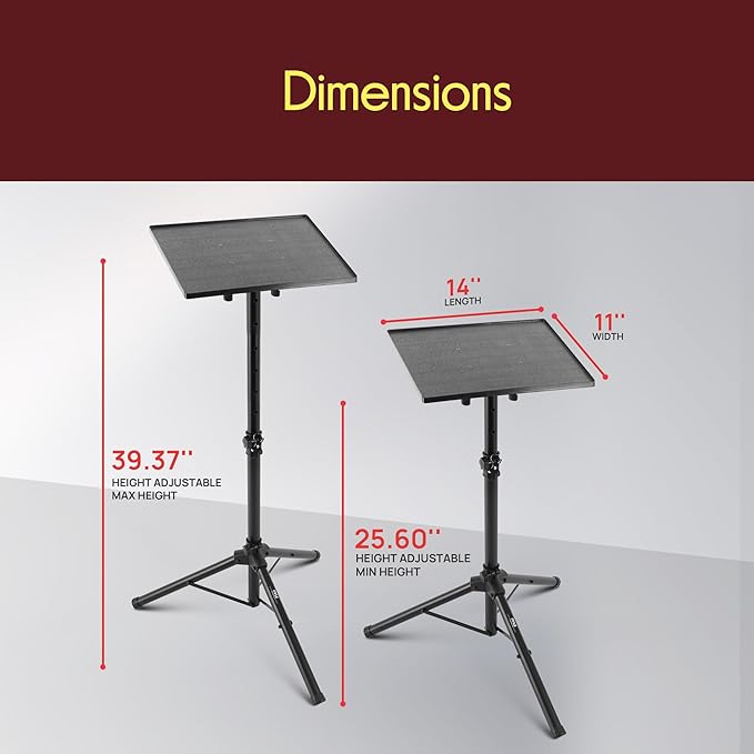 PYLE-PRO Universal Laptop Projector Tripod Stand - Image 2