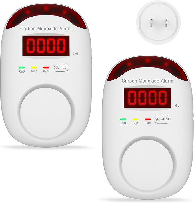 Plug-in Carbon Monoxide Detectors, Koabbit CO Level Monitoring Alarm - Image 2