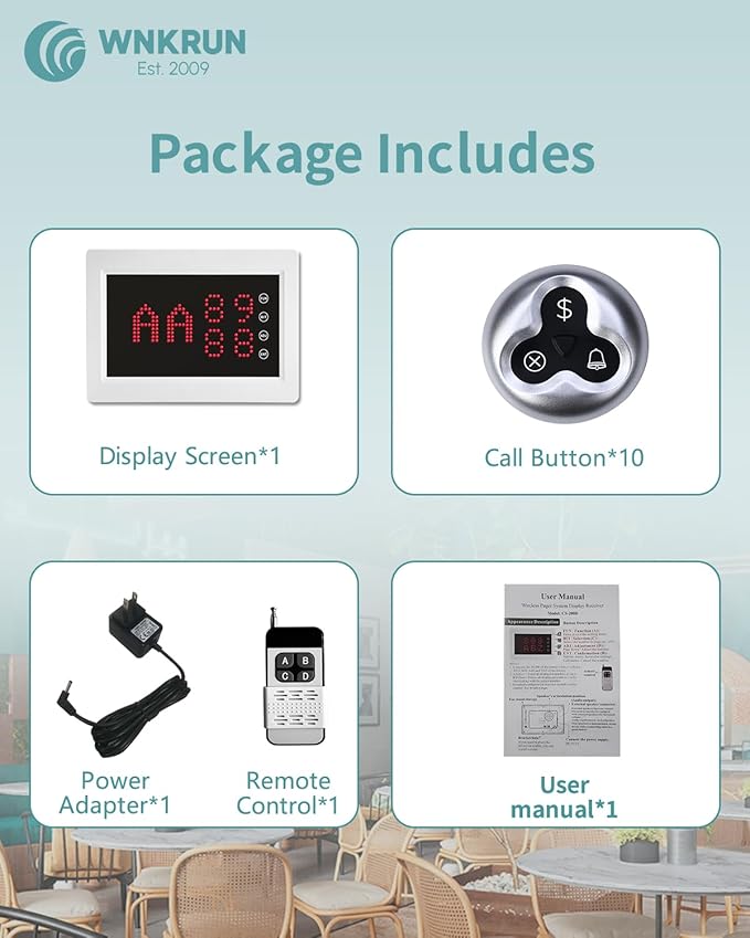 Wireless Calling System Call Waiter Restaurant Pager System - Image 6