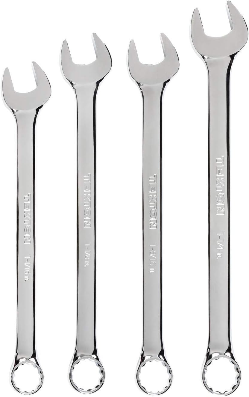 TEKTON Combination Wrench Set, 4-Piece | WCB90103