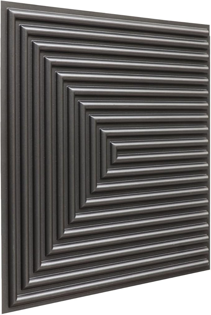 From Plain To Beautiful In Hours 9004 Depth Tier PVC 12 in x 12 in Peel and - Image 2