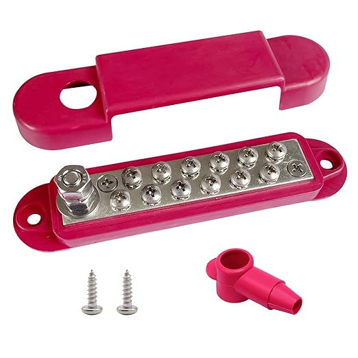 1/4" Stud Power Distribution Block Bus Bar - Image 4
