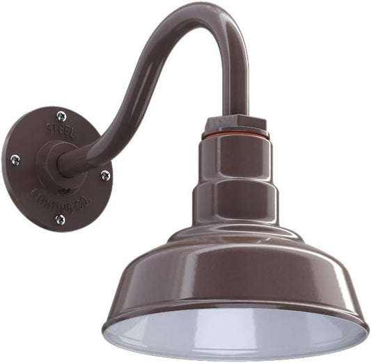 Steel Lighting Co. Hawthorne Barn Light | Outdoor Wall Mounted | 8 inch Dome | by SteelLightingCo