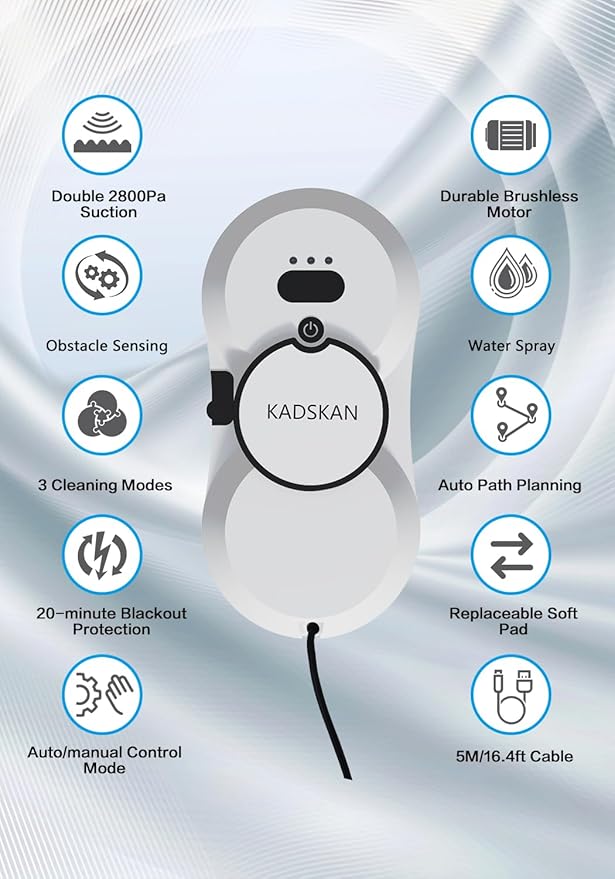 KADSKAN Window Cleaning Robot, Automatic Window Cleaner - Image 5
