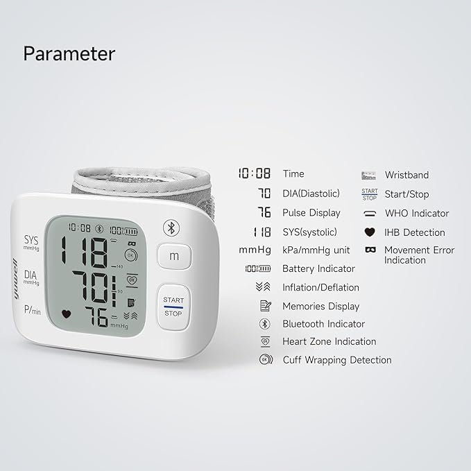 yuwell Smart Wrist Blood Pressure Monitor - Image 7