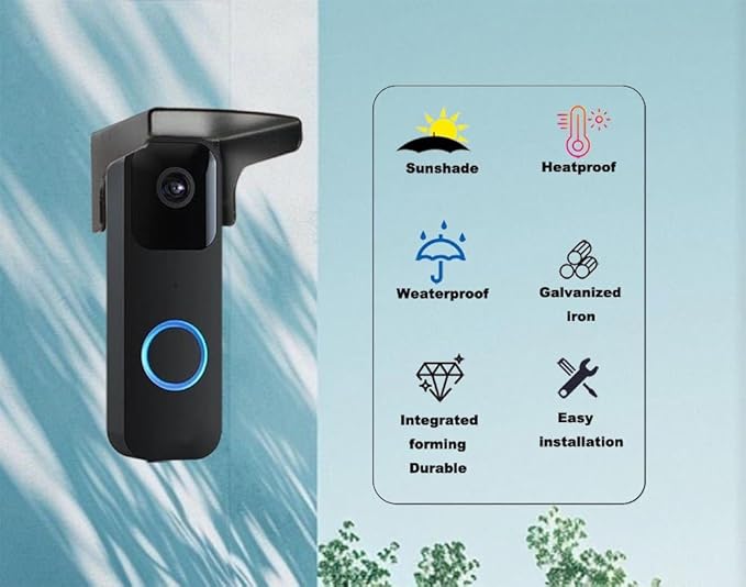 2 Pack Doorbell Rain Cover, Steel Doorbell Cover Weatherproof, Doorbell Cover - Image 3