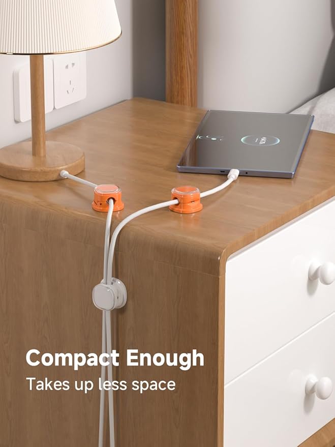 Magnetic Cable Clips, Adjustable Cord Holder Management, Adhesive Wire Keeper - Image 7