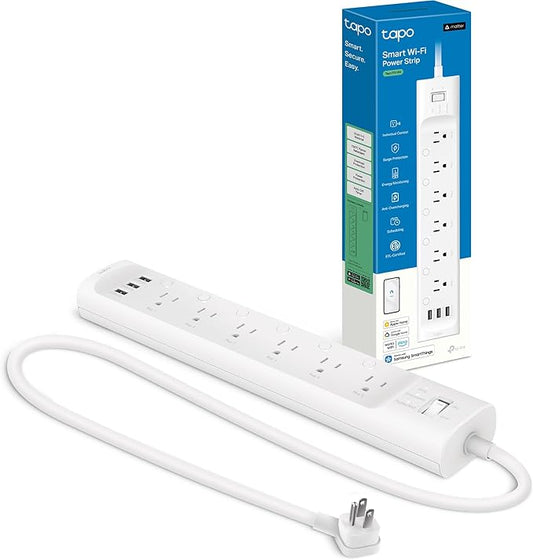 Tapo Smart Wi-Fi Power Strip- 6 Individually Controlled Smart Outlets and 3 USB by Tapo