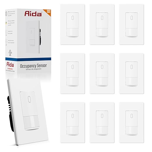 AIDA Single Pole Motion Sensor Light Switch w/Neutral Wire by AIDA