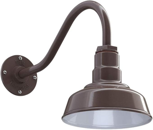 Steel Lighting Co. Hawthorne Barn Light | Outdoor Wall Mounted | 8 inch Dome | by SteelLightingCo