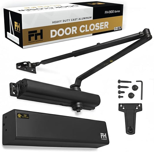 Finsbury Commercial Black Door Closer Automatic Heavy Duty High Traffic by FINSBURYHARDWARE