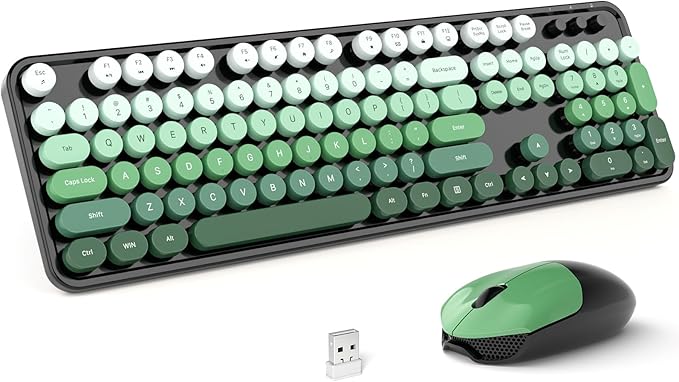 MOFII Wireless Keyboard and Mouse Combo, Full Size 2.4G Plug and Play by MOFII