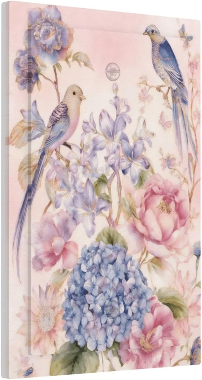 Bvtewkhz Floral Birds Morris No Device Single Blank Decorative Outlet Covers - Image 2