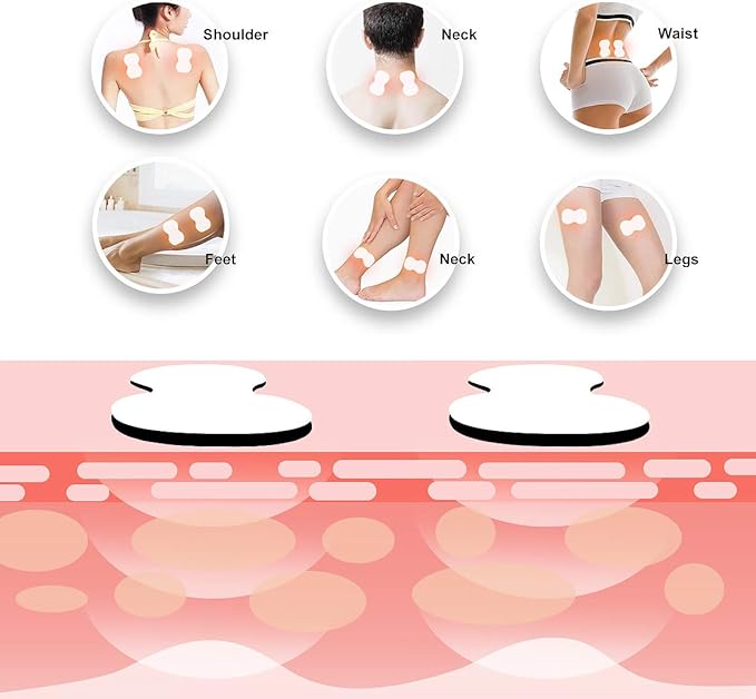 OSITO TENS Unit Muscle Stimulator Rechargeable Electronic Pulse Massager - Image 2