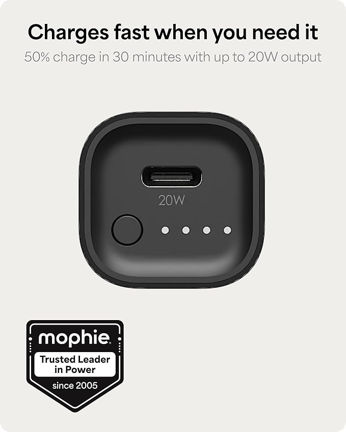 Mophie Powerstation Fast 5, 000mAh Power Bank | Fast and Portable | 20W - Image 2