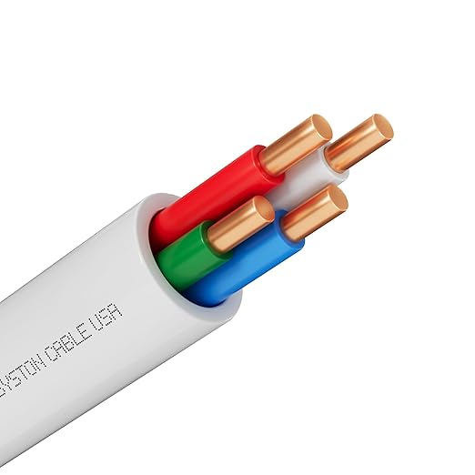 Syston 18/4 Thermostat Doorbell HVAC Heating Control Cable Wire, 18 AWG 4 by SystonCableTechnology