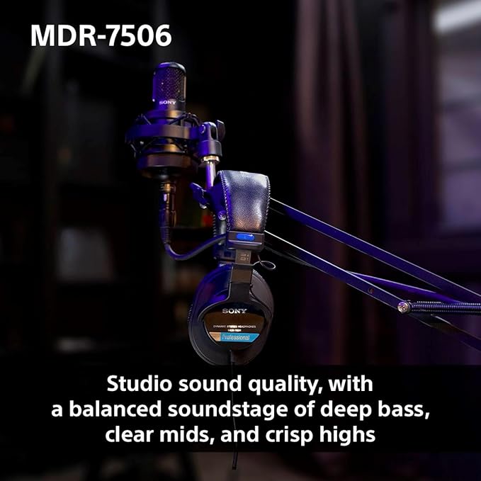Sony MDR7506 Professional Large Diaphragm Headphone - Image 5