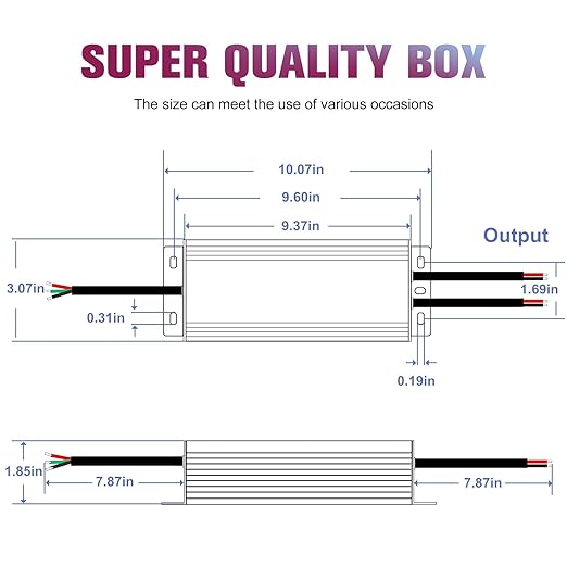 EMITEVER 80W Triac Dimmable LED Driver, Power Supply, AC 120V to DC 24V - Image 3