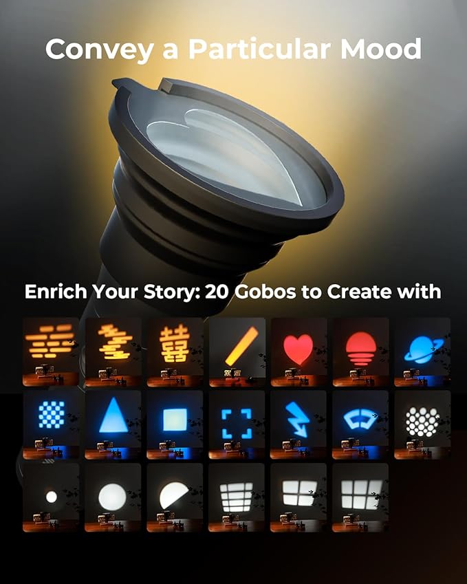 SMALLRIG RGB LED Photography Flashlight, 7500mAh Aluminum Alloy Patterned - Image 2