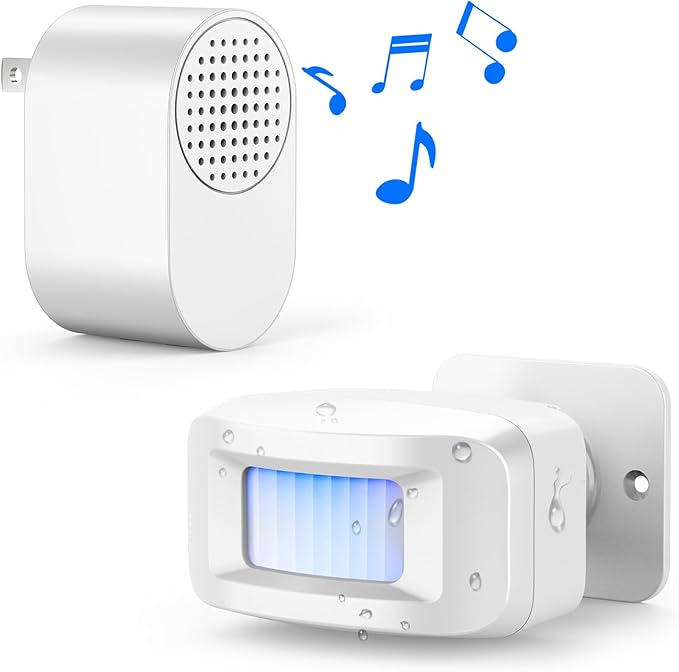 Driveway Alarms Wireless Outside Weatherproof by Freetim