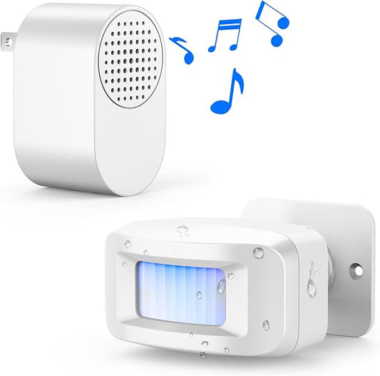 Driveway Alarms Wireless Outside Weatherproof by Freetim