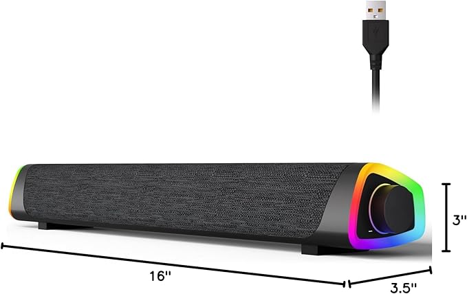 SOULION R30 Plus Bluetooth Computer Speakers, All-in-One Control Button - Image 10