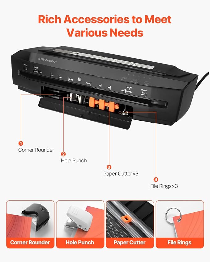 VEVOR Laminator Machine, Cold and Hot Lamination - Image 6
