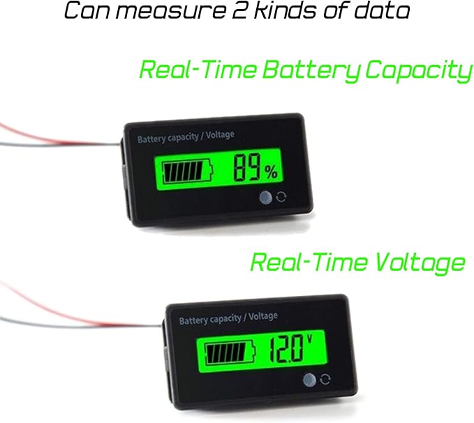 12V-48V Battery Meter, Voltage Indicator, Lead-Acid & Lithium Ion Battery - Image 2