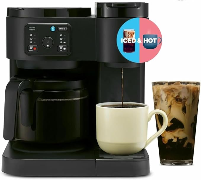 K-Duo Essentials Coffee Maker for Hot and Iced Drinks, Single Serve KCup Pod by Unknown