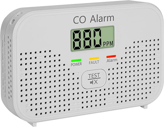Carbon Monoxide Detector Powered by AA Battery, CO Monitoring Alarm by Unknown