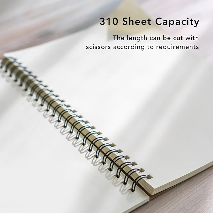 18 Pcs Plastic Spiral Binding Coil, 4:1 Pitch, 38mm Diameter, - Image 3