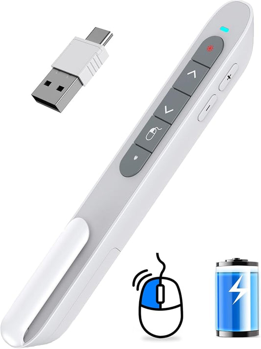 DINOSTRIKE White Presentation Clicker by DINOSTRIKE