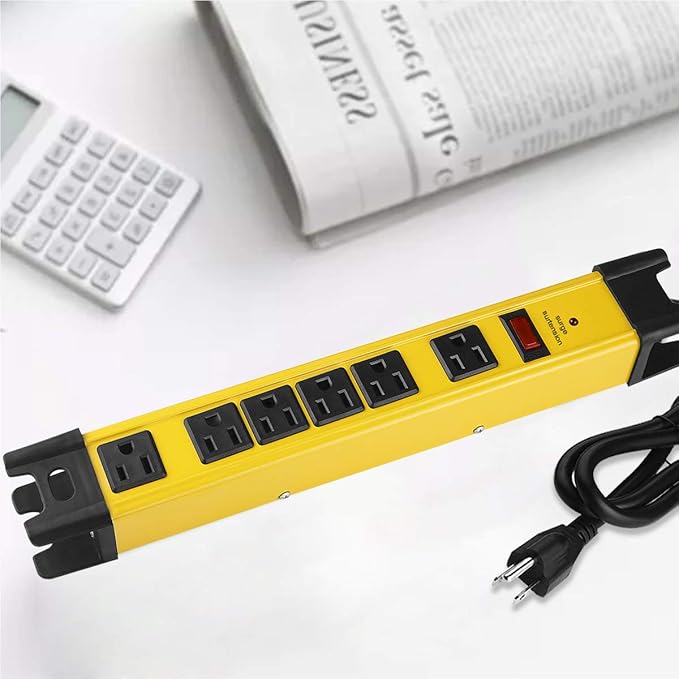 CCCEI Heavy Duty Power Strip Surge Protector - Image 7