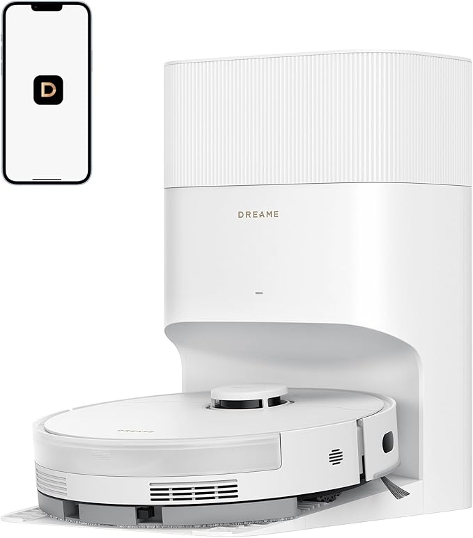 DREAME D20 Plus Robot Vacuum and Mop, 000Pa Suction, Self-Emptying by Dreame