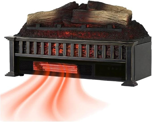 Country Living 23 inch Electric Log Set | Crackling Sound | 1000 Sq Ft Heater | by CountryLivingHearth