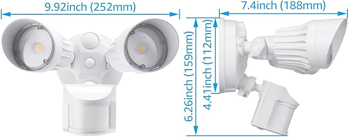 LEONLITE COB LED Security Light, Motion Sensor Outdoor Lights, Dusk to Dawn - Image 6