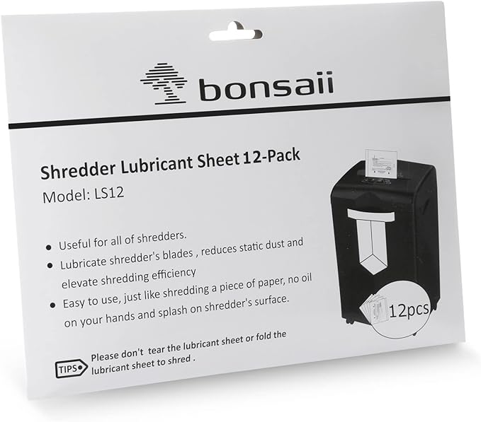 Bonsaii Paper Shredder Lubricant Sheets - Image 8
