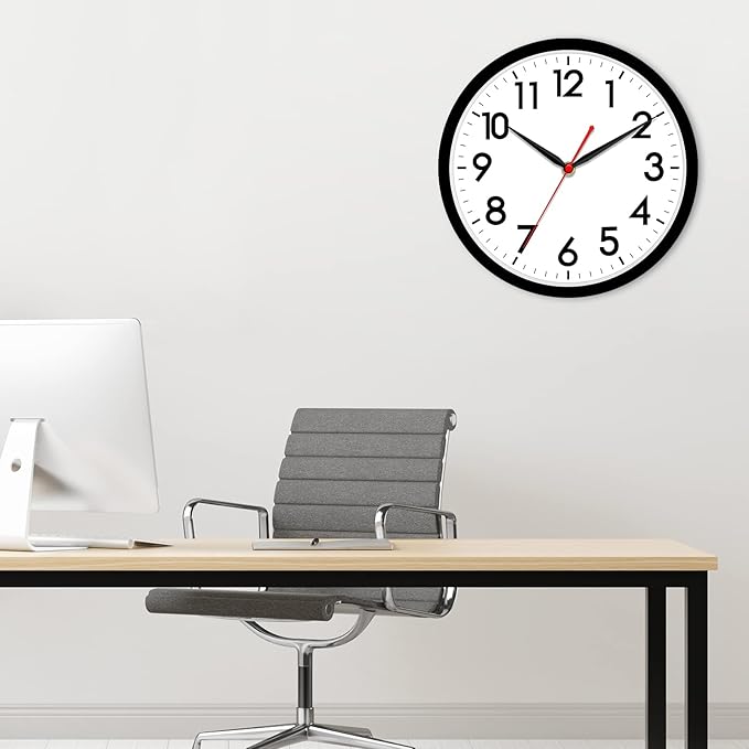 AKCISOT 14 Inch Wall Clock Silent Non-Ticking Modern Wall Clocks Battery - Image 6