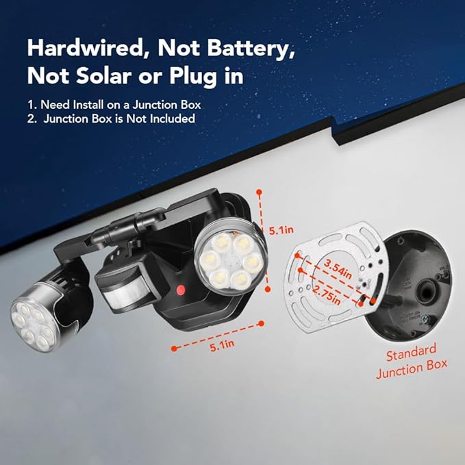 OREiN Motion Sensor Outdoor Lights, AC Smart WiFi Flood Lights Outdoor Connect - Image 9