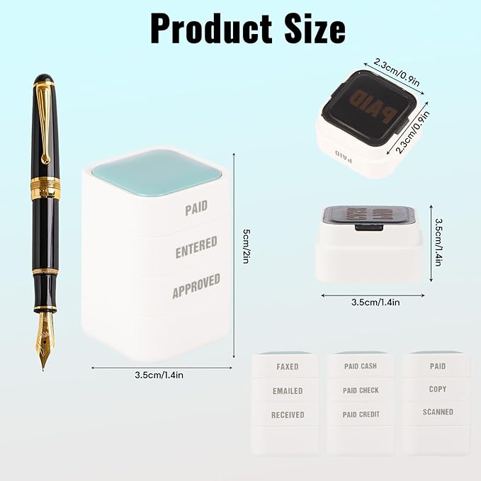 3-in-1 Office Copy/Scanned/Paid Stamps - Image 2