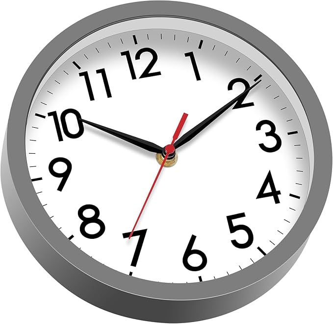 AKCISOT Wall Clock 8 Inch Silent Non-Ticking Modern Clocks Battery Operated - Image 9