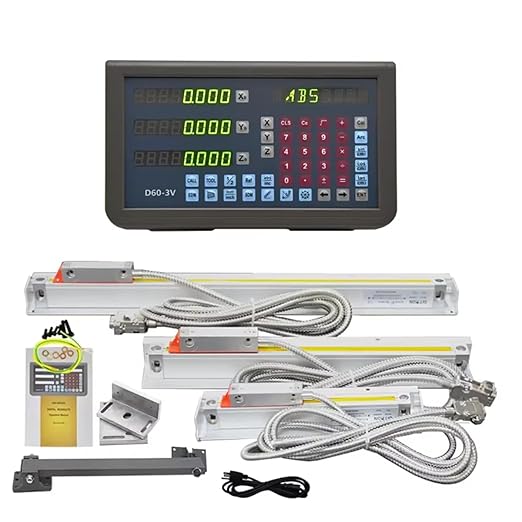 3 Axis DRO Kit Digital Readout TTL Linear Scale Kit 5um Precision by ANBBINCharger