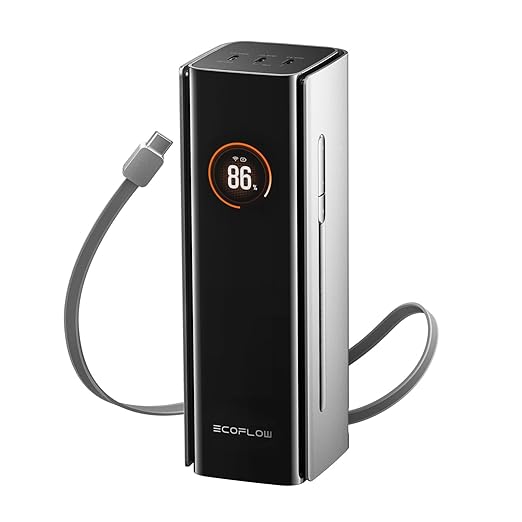 EF ECOFLOW Rapid Pro Power Bank, 4-Port Portable Charger, TSA-Approved by EFECOFLOW
