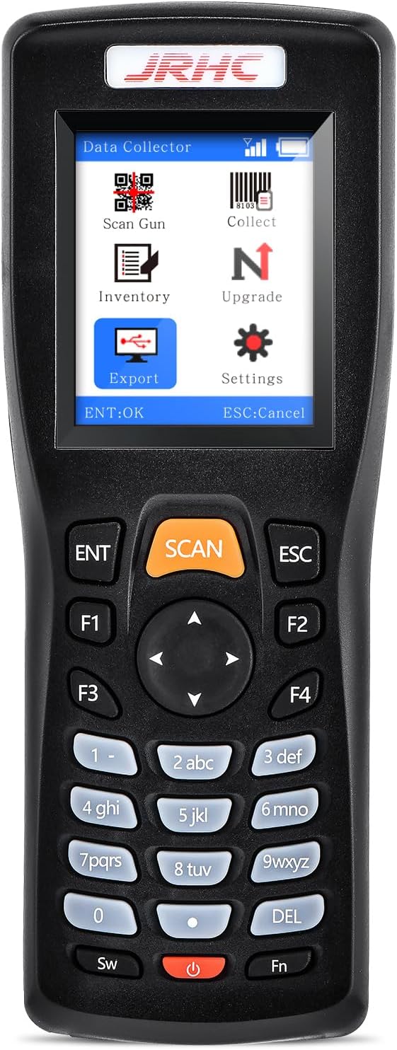 JRHC Wireless Barcode Scanner, Portable Inventory Scanner 1D 2D&PDF417 Data by JRHC