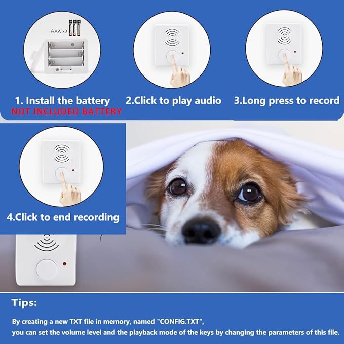 XLW 16 Minutes Voice Recorder for Stuffed Animals, Voice Box for Recordable - Image 6