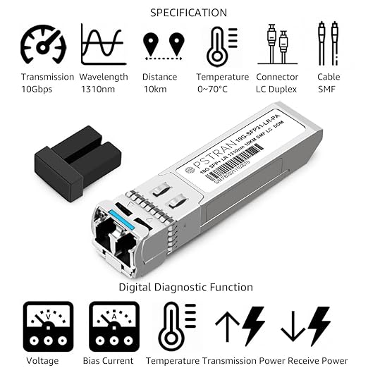 OPSTRAN 10GBASE-LR SFP+ Optical Transceiver Module Compatible - Image 2
