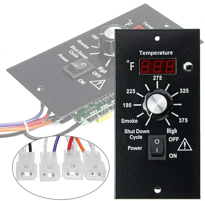 Digital Thermostat Controller, LED Display Temperature Control Panel Barbecue - Image 9