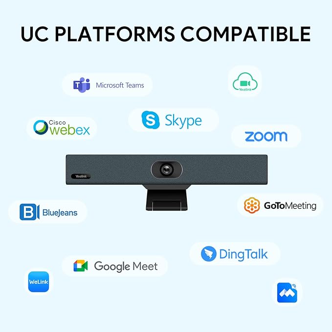 Yealink UVC34 4K Conference Room Camera System 10 Microphone 8 MP All-in-One - Image 7