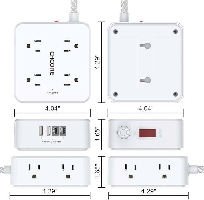 Surge Protector Power Strip - Image 7